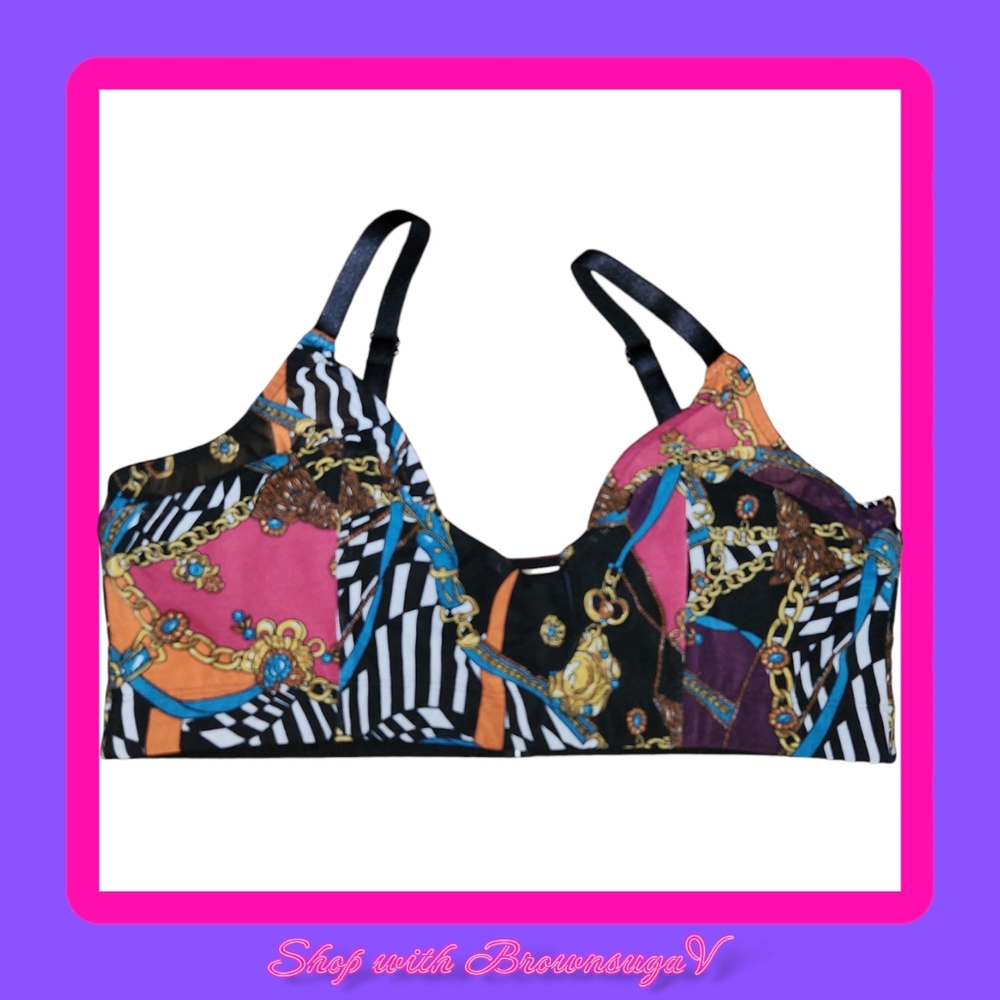 Adam Selman Sport Mesh Garter Strap Bra XL